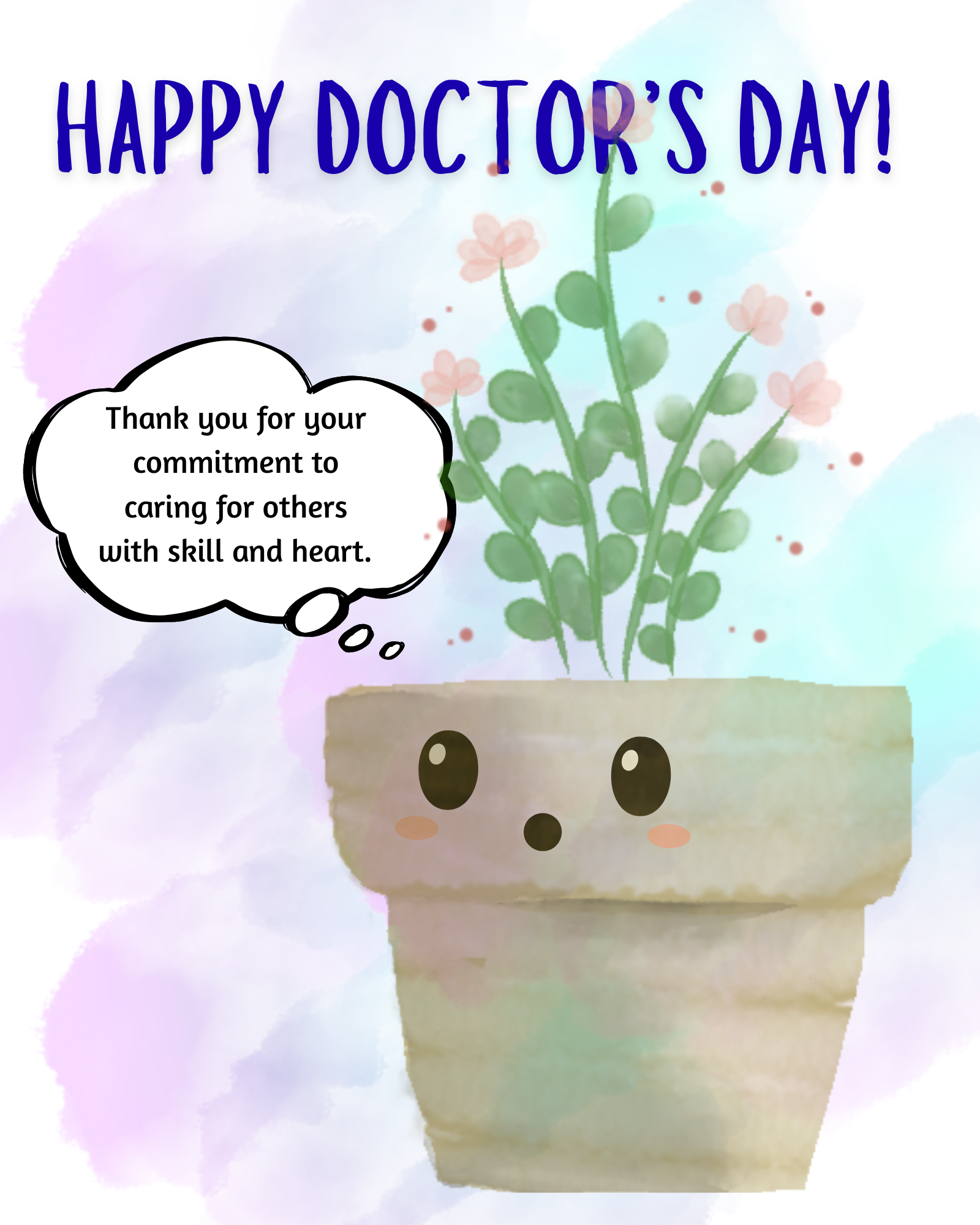 Printable wall art-Happy Doctor's Day!
